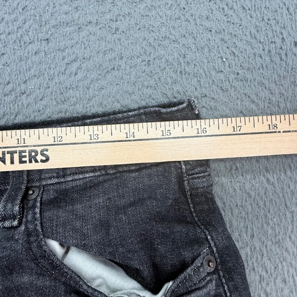 Levi's 512‎ Slim Taper Jeans Mens 32x29 Black Washed Stretch Denim Pants